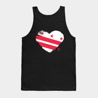 U.S. State - I Love District of Columbia - District of Columbia Flag Tank Top